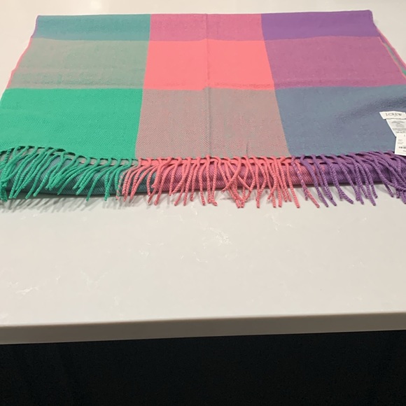 JCrew multi pastel color scarf - Picture 7 of 7
